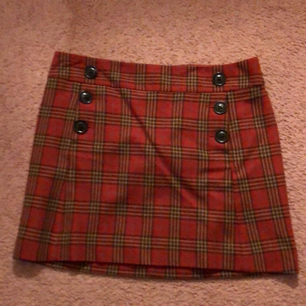 Plaid Gap Skirt